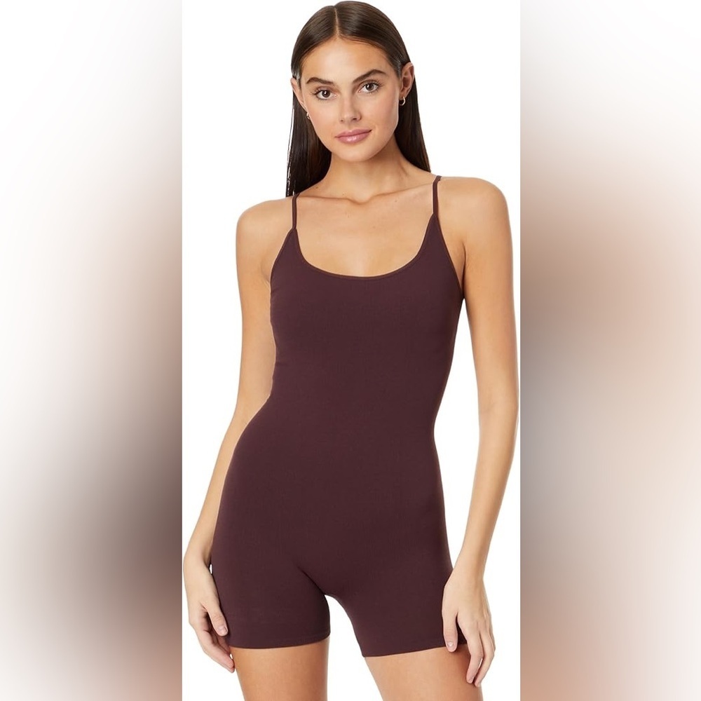 FREE PEOPLE One To Watch Romper 
Chocolate Merlot Size M/L & L/XL
